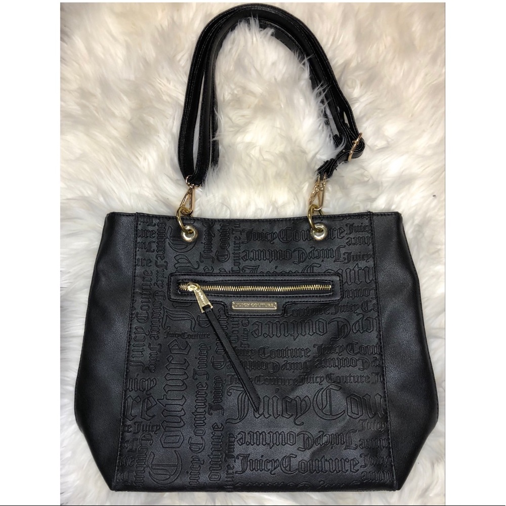 Juicy Couture black leather tote 🖤